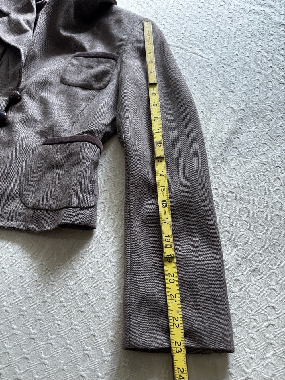 Banana Republic Brown Tweed Notch Lapel Blazer - Picture 12 of 13
